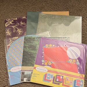 Colorful Scrapbooking Paper Set